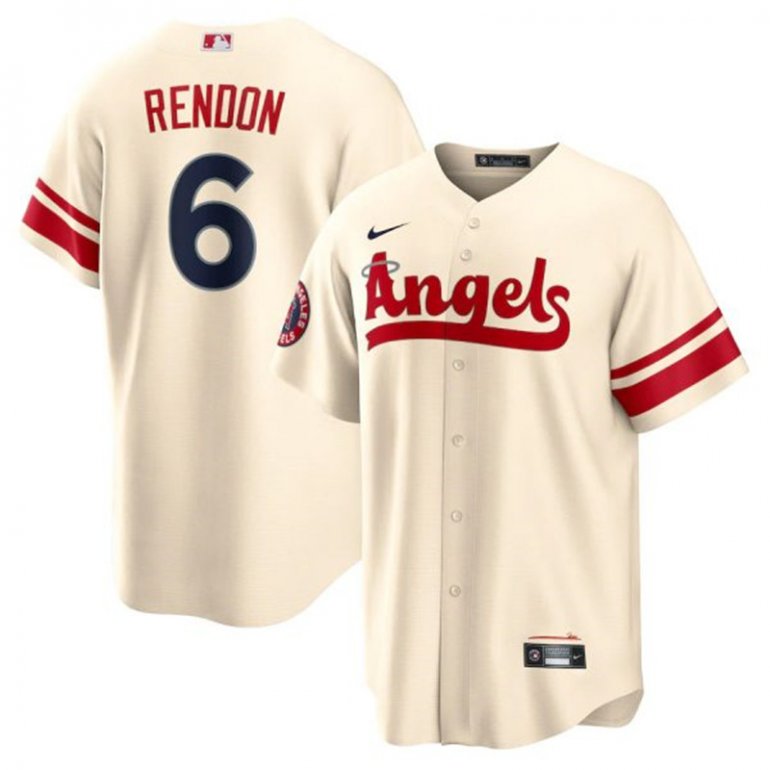 Angels 6 Anthony Rendon Cream 2022 City Connect Cool Base Jersey Angels 6 Anthony Rendon Cream 2022 City Connect Cool Base Jersey