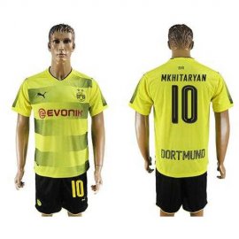 Dortmund #10 Mkhitaryan Home Soccer Club Jersey