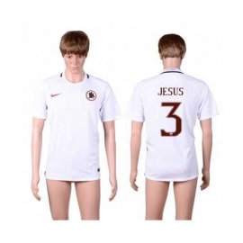 Roma #3 Jesus Away Soccer Club Jersey