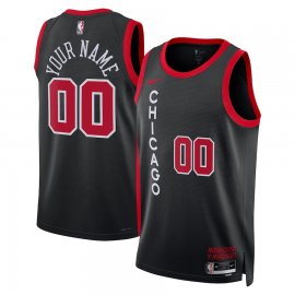 Chicago Bulls Nike Unisex 2023/24 Custom Swingman Jersey – Black – City Edition