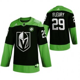 Vegas Golden Knights #29 Marc-Andre Fleury Mens Adidas Green Hockey Fight nCoV Limited NHL Jersey