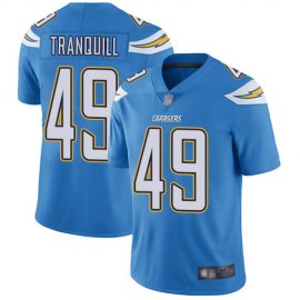 Nike Los Angeles Chargers #49 Drue Tranquill Electric Blue Alternate Mens Stitched NFL Vapor Untouchable Limited Jersey
