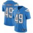 Nike Los Angeles Chargers #49 Drue Tranquill Electric Blue Alternate Mens Stitched NFL Vapor Untouchable Limited Jersey