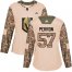 Adidas Vegas Golden Knights #57 David Perron Camo Authentic 2017 Veterans Day Womens Stitched NHL Jersey