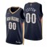 Nike Nets Custom Navy Mens 2021-22 NBA 75th Anniversary Diamond Swingman Jersey – Icon Edition