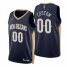 Nike Nets Custom Navy Mens 2021-22 NBA 75th Anniversary Diamond Swingman Jersey – Icon Edition