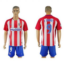 Atletico Madrid #9 F.Torres Home Soccer Club Jersey