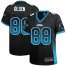 Nike Carolina Panthers #88 Greg Olsen Black Team Color Womens Stitched NFL Elite Drift Fashion Jersey