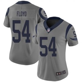 Nike Los Angeles Rams #54 Leonard Floyd Gray Womens Stitched NFL Limited Inverted Legend Jersey