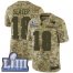 Nike New England Patriots #18 Matt Slater Camo Super Bowl LIII Bound Mens Stitched NFL Limited 2018 Salute To Service Jersey