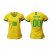 Womens Brazil Personalized Home Soccer Country Jersey