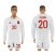 Spain #20 S.Cazorla White Away Long Sleeves Soccer Country Jersey