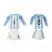 Argentina #8 Perez Home Long Sleeves Kid Soccer Country Jersey