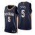 Nike New Orleans Pelicans #5 Herbert Jones Navy Mens 2021-22 NBA 75th Anniversary Diamond Swingman Jersey – Icon Edition Mens