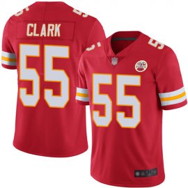 Nike Kansas City Chiefs #55 Frank Clark Red Team Color Mens Stitched NFL Vapor Untouchable Limited Jersey
