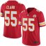 Nike Kansas City Chiefs #55 Frank Clark Red Team Color Mens Stitched NFL Vapor Untouchable Limited Jersey