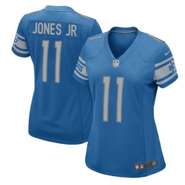 Nike Detroit Lions #11 Marvin Jones Jr Light Blue Team Color Womens Stitched NFL Elite Jersey