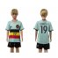 Belgium #19 Dembele Away Kid Soccer Country Jersey
