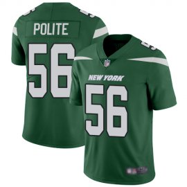 Nike New York Jets #56 Jachai Polite Green Team Color Mens Stitched NFL Vapor Untouchable Limited Jersey