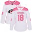 Adidas Carolina Hurricanes #18 Ryan Dzingel White/Pink Authentic Fashion Womens Stitched NHL Jersey