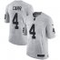 Nike Las Vegas Raiders #4 Derek Carr Gray Mens Stitched NFL Limited Gridiron Gray II Jersey