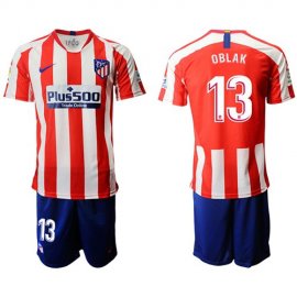 Atletico Madrid #13 Oblak Home Soccer Club Jersey