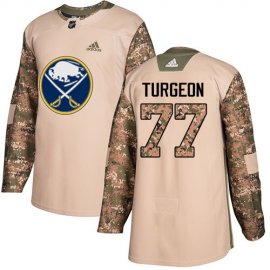 Adidas Buffalo Sabres #77 Pierre Turgeon Camo Authentic 2017 Veterans Day Stitched NHL Jersey