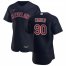 Cleveland Indians #90 Adam Cimber Mens Nike Navy Alternate 2020 Authentic Player MLB Jersey