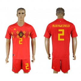 Belgium #2 ALDERWEIRELD Home 2018 FIFA World Cup Soccer Jersey