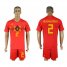 Belgium #2 ALDERWEIRELD Home 2018 FIFA World Cup Soccer Jersey