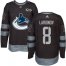 Adidas Vancouver Canucks #8 Igor Larionov Black 1917-2017 100th Anniversary Stitched NHL Jersey