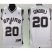 Revolution 30 San Antonio Spurs 20 Ginobili White Swingman Jersey Cheap