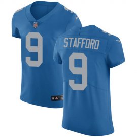 Nike Detroit Lions #9 Matthew Stafford Blue Alternate Mens Stitched NFL Vapor Untouchable Elite Jersey