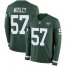 Nike New York Jets #57 C.J. Mosley Green Team Color Mens Stitched NFL Limited Therma Long Sleeve Jersey