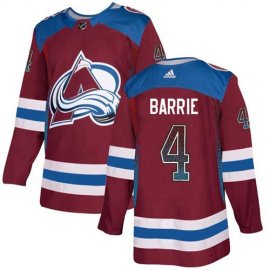 Adidas Colorado Avalanche #4 Tyson Barrie Burgundy Home Authentic Drift Fashion Stitched NHL Jersey