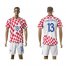 Croatia #13 S.Childenfeld Home Soccer Country Jersey