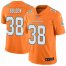 Nike Miami Dolphins #38 Brandon Bolden Orange Mens Stitched NFL Limited Rush Jersey