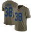 Nike Indianapolis Colts #38 T.J. Carrie Olive Mens Stitched NFL Limited 2017 Salute To Service Jersey