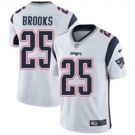 Nike New England Patriots #25 Terrence Brooks White Mens Stitched NFL Vapor Untouchable Limited Jersey