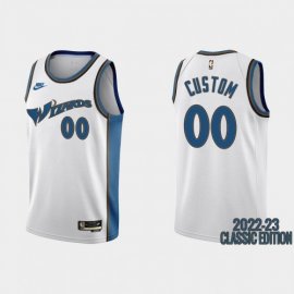 Washington Wizards Custom White Mens Nike NBA 2022-23 Classic Edition Jersey