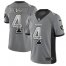 Nike Las Vegas Raiders #4 Derek Carr Gray Mens Stitched NFL Limited Rush Drift Fashion Jersey
