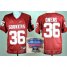 Oklahoma Sooners 36 Steve Owens Red College Football NCAA Jersey 2014 All State Sugar Bowl Game Patch