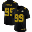 Los Angeles Rams #99 Aaron Donald Mens Nike Leopard Print Fashion Vapor Limited NFL Jersey Black