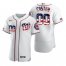 Washington Nationals Custom Mens Nike White Fluttering USA Flag Limited Edition Authentic MLB Jersey