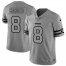 Las Vegas Raiders #8 Marcus Mariota Mens Nike Gray Gridiron II Vapor Untouchable Limited NFL Jersey