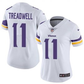 Nike Minnesota Vikings #11 Laquon Treadwell White Womens Stitched NFL Vapor Untouchable Limited Jersey