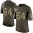 Nike Minnesota Vikings #64 Josh Kline Green Mens Stitched NFL Limited 2015 Salute To Service Jersey