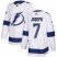 Adidas Tampa Bay Lightning #7 Mathieu Joseph White Road Authentic Youth Stitched NHL Jersey