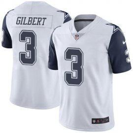 Nike Dallas Cowboys #3 Garrett Gilbert White Mens Stitched NFL Limited Rush Jersey