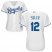 Kansas City Royals #12 Jorge Soler White Home Womens Stitched MLB Jersey